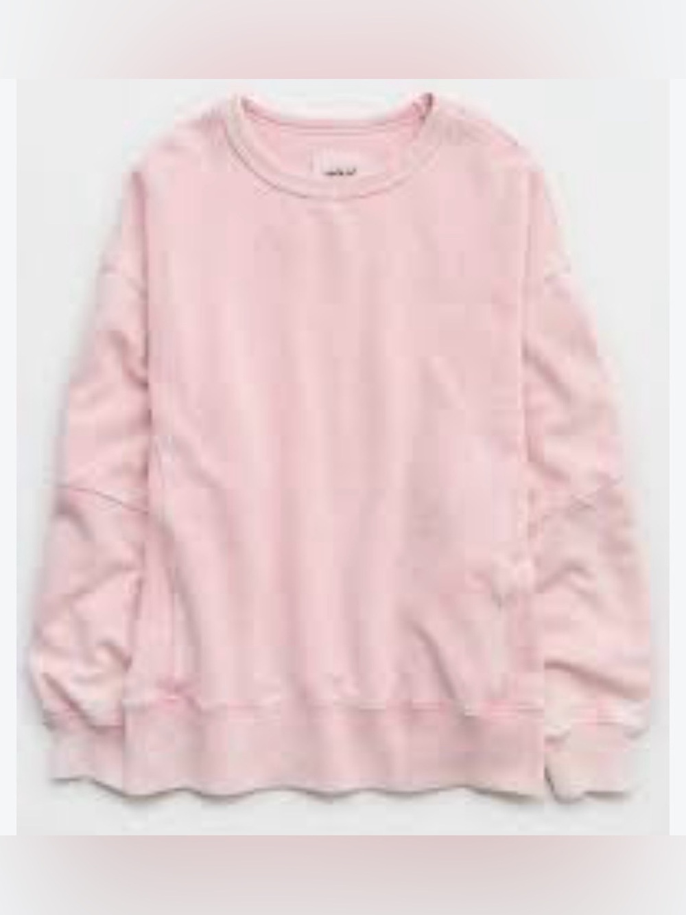 Aerie very vacay French terry pullover in washed pink